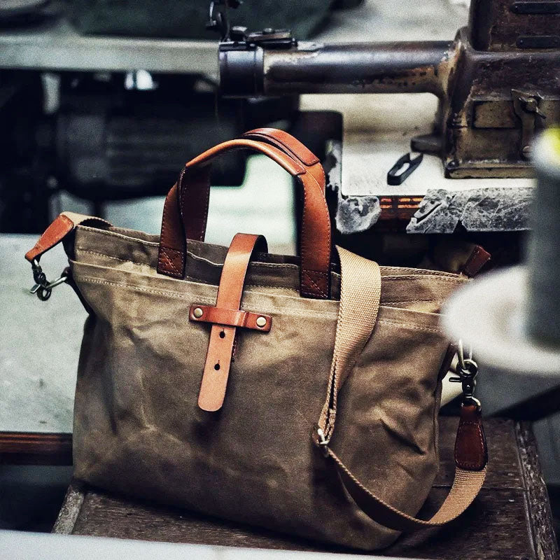 Oil Wax Cloth Canvas Bag