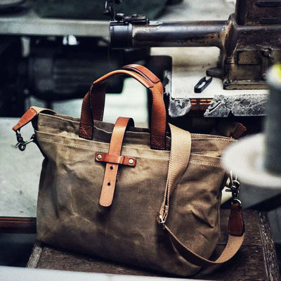 Oil Wax Cloth Canvas Bag