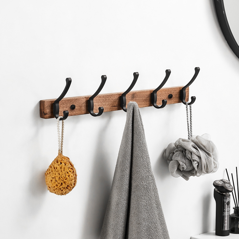 HomeTod™ Contemporary Wooden Towel Hooks