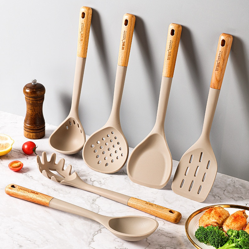 Hometod™ 6pc Non-Stick Silicone Utensils