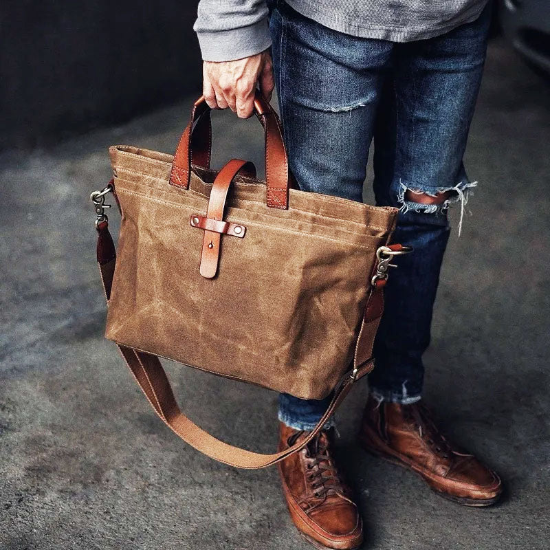 Oil Wax Cloth Canvas Bag