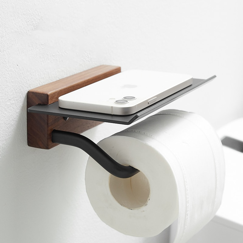 HomeTod™ Minimalist Wooden Toilet Paper Holder