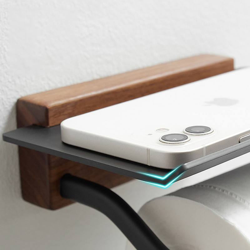 HomeTod™ Minimalist Wooden Toilet Paper Holder