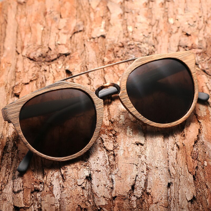 Vintique™ Retro Wood Sunglasses