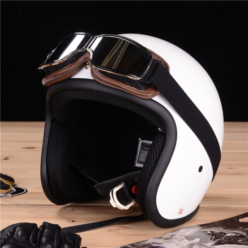RetroRide™ Vintage Leather Motorcycle Glasses