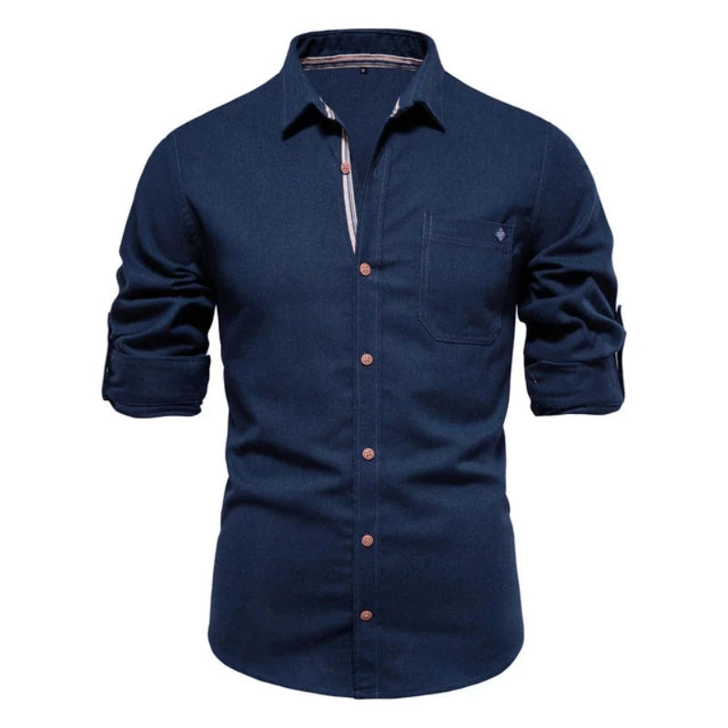 Everett™ Pure Cotton Single-Pocket Shirt