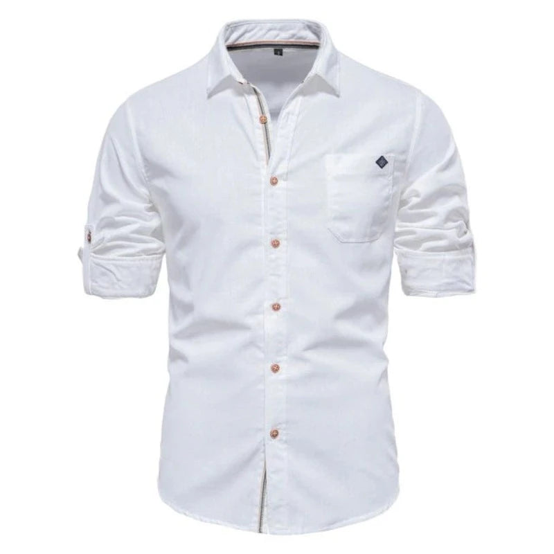 Everett™ Pure Cotton Single-Pocket Shirt