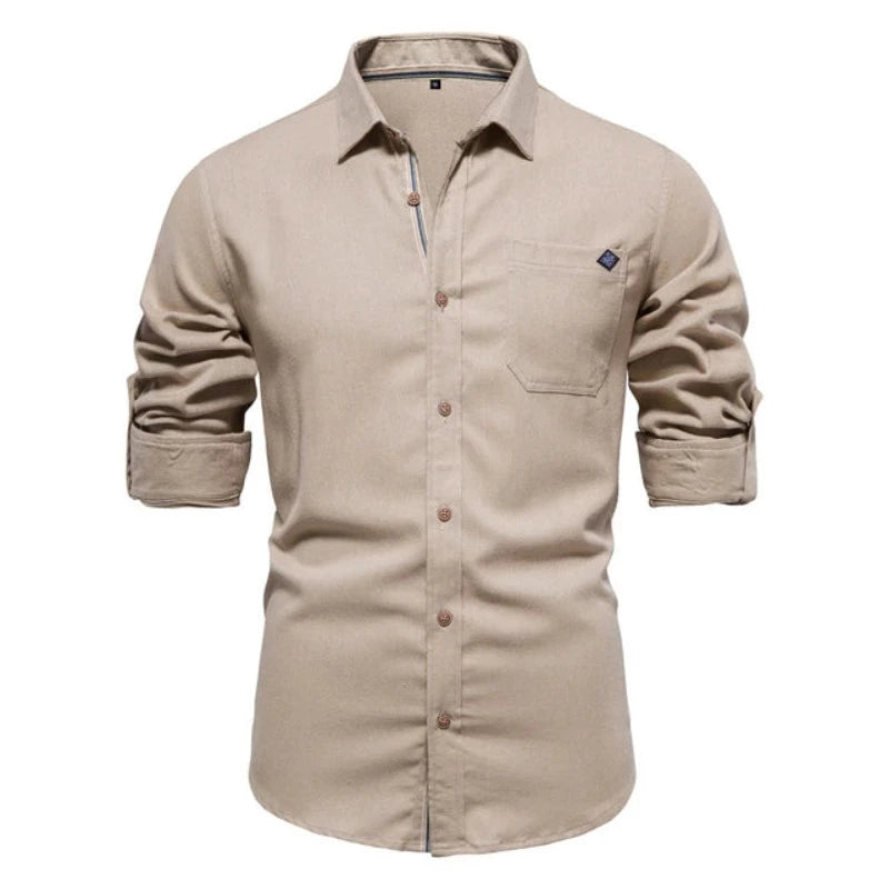 Everett™ Pure Cotton Single-Pocket Shirt