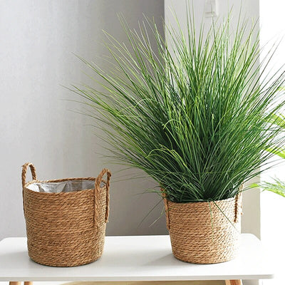 HomeTod™ Handwoven Straw Baskets