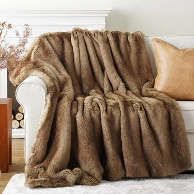 Elvane Luxe Faux Fur Blanket