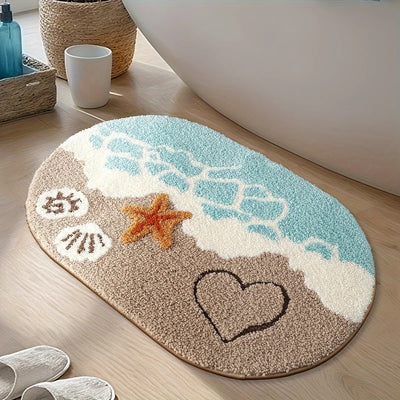 Marivelle Coastal Plush Bath Mat
