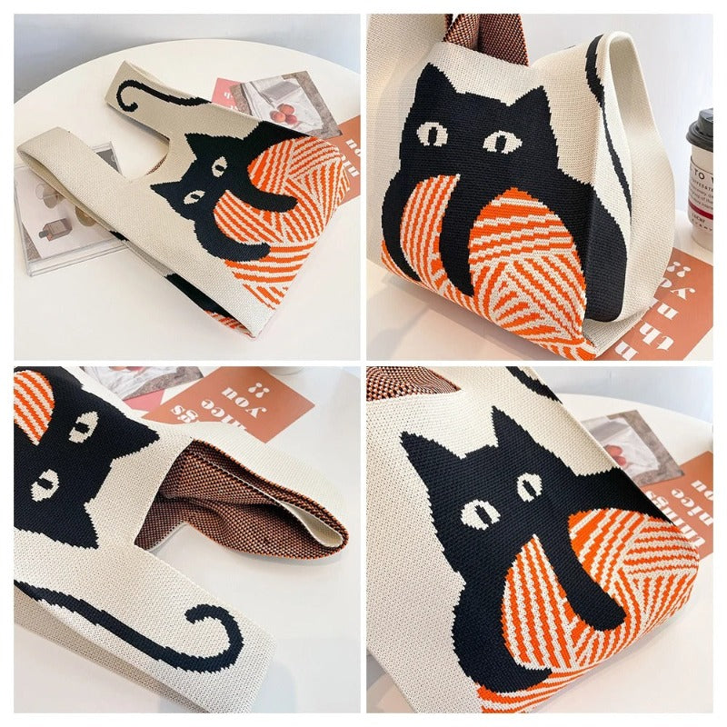 Cat Canvas Tote Bag