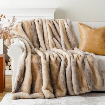Elvane Luxe Faux Fur Blanket