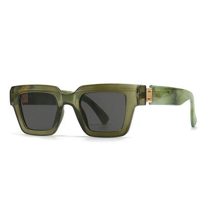 Jade Retro Square Sunglasses