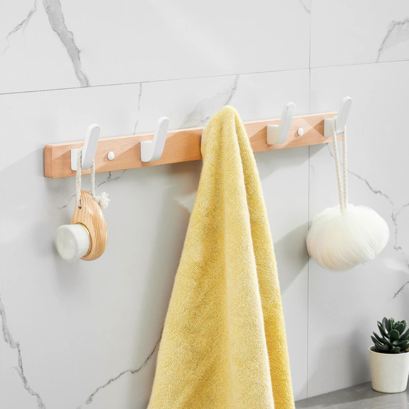 HomeTod™ Contemporary Wooden Towel Hooks