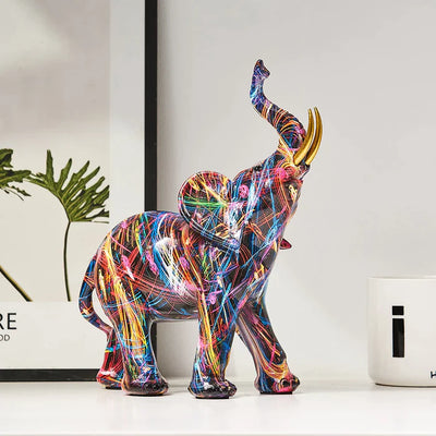 HomeTod™ Creative Graffiti Elephant Figurine