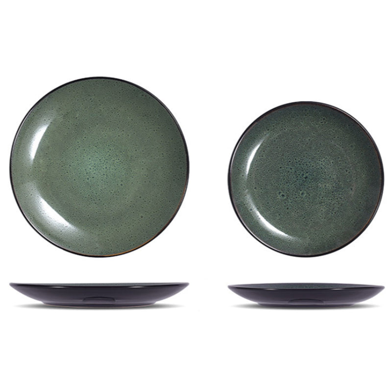 HomeTod™ Malachite Green Ceramic Plates