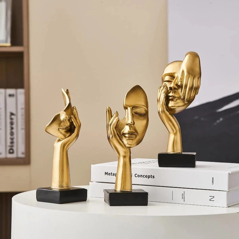 HomeTod™ Luxury Human Face Figurines