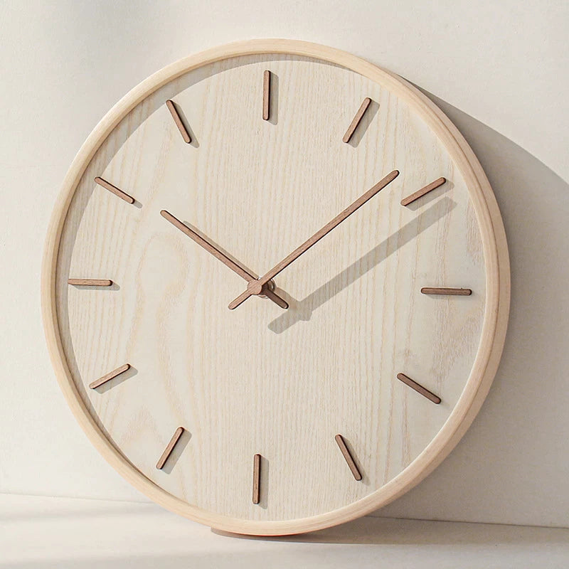 HomeTod™ Japanese-Style Wooden Wall Clock